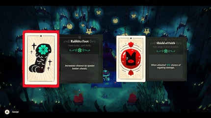 Tarotkarten bringen dir Vorteile in einem Run.