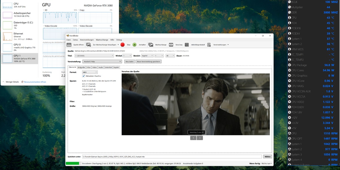 HDR video conversion with HandBrake: How it works with CPU or GPU 