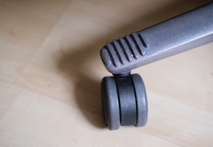 The gaps between the wheels and footrests occasionally need dusting.