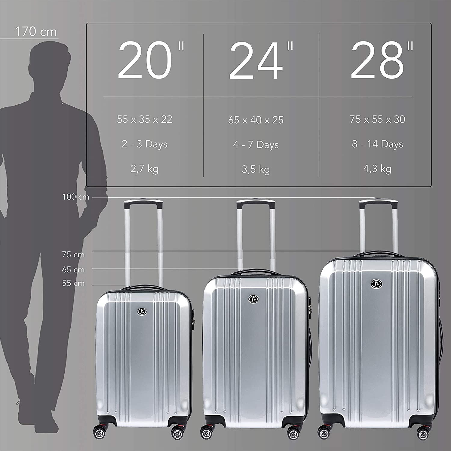 55cm x 35cm x 25cm luggage sales
