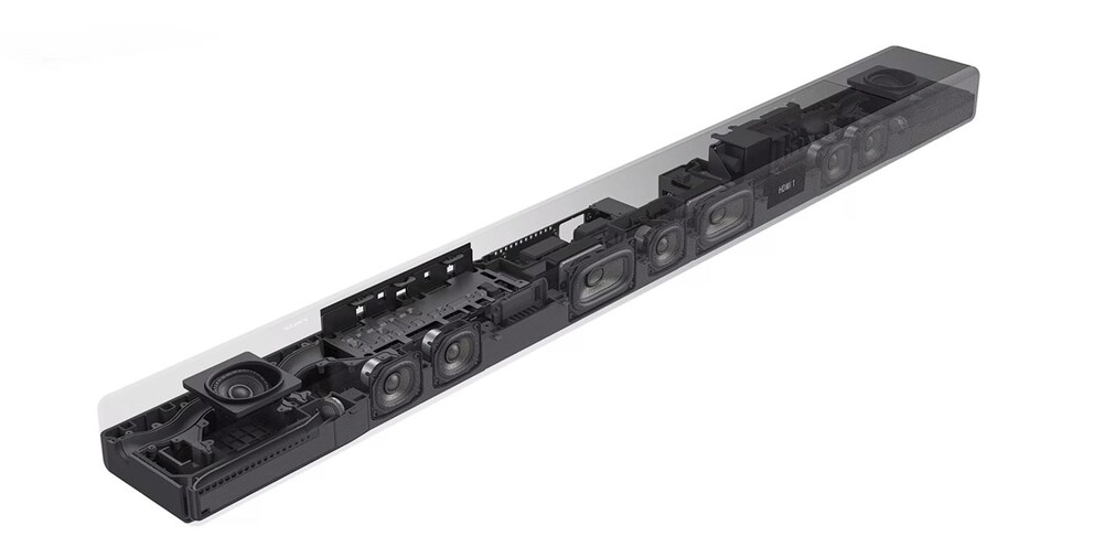 Sony ha installato nella soundbar HT-A7000 un totale di undici speaker