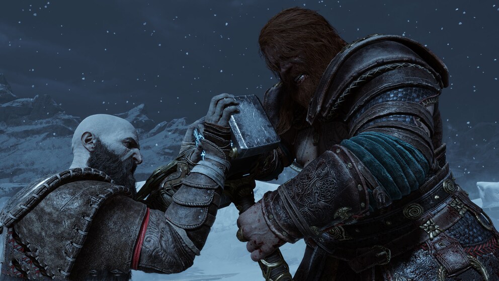 Bei Bosskämpfen wie hier gegen Thor muss ich etwas konzentrierter spielen. Das Game bleibt aber immer fair.
