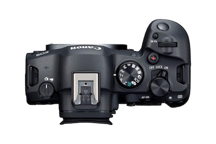 Der Record-Button befindet sich oben auf der Kamera. Die R6 Mark II kann 4K 60p ohne Crop.