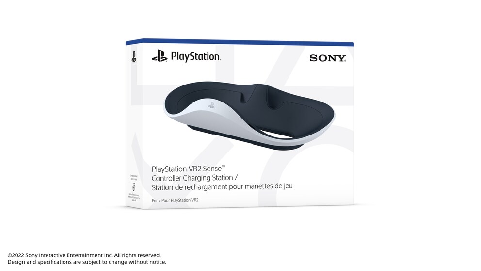 Auch die Charging-Station kommt im schlichten Playstation-schwarz-weiss-Look daher.