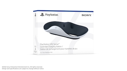 Auch die Charging-Station kommt im schlichten Playstation-schwarz-weiss-Look daher.