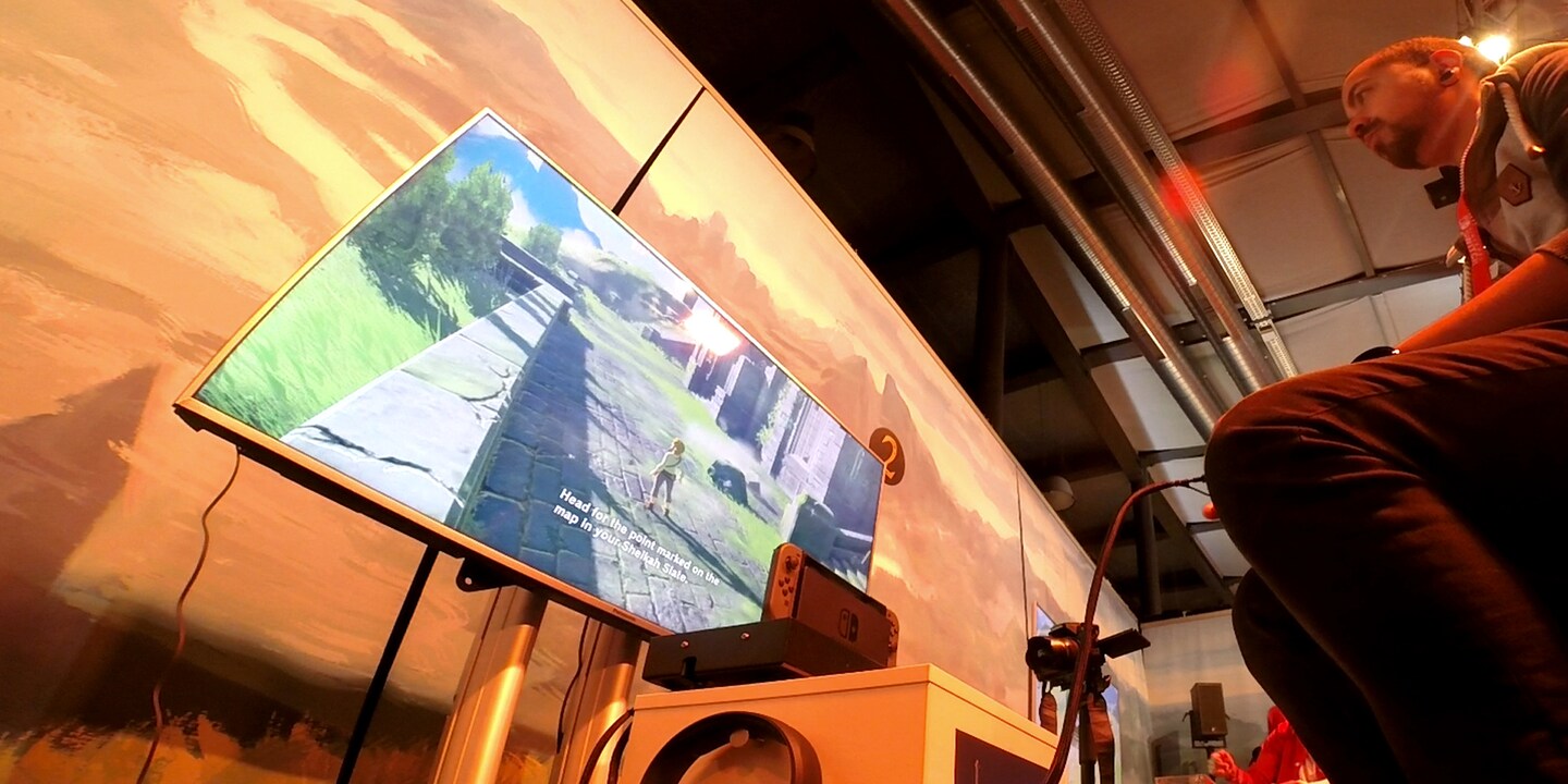 Konzentriert: Roy, in «The Legend of Zelda: Breath of the Wild» mit Link unterwegs.