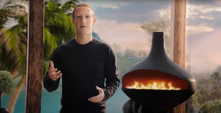 Mark Zuckerberg en 2021 lors d’une présentation dans le métavers.