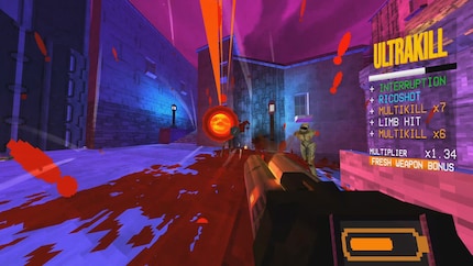 «Ultrakill» is a sweat-inducing shooter in the style of «Quake 3 Arena». 