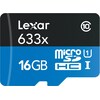 Lexar microSDHC Card 16GB inkl. Adapter (SDHC, 16 GB, U1, UHS-I)
