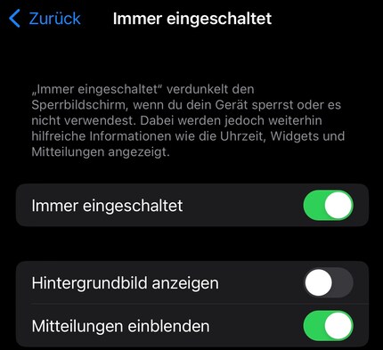 Mit iOS 16.2 erhältst du zwei Optionen fürs Always-On-Display des iPhone 14 Pro.