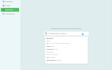 Come amministratore, posso cercare messaggi specifici nella console.