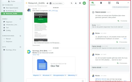 Ci sono utili funzioni sul lato destro.