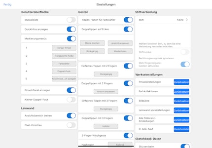 Personalisierbare Tipp-Gesten und andere Einstellungen lassen Spielraum für Individualität.