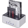 Renkforce USB 3 SATA hard disk docking station with clone function