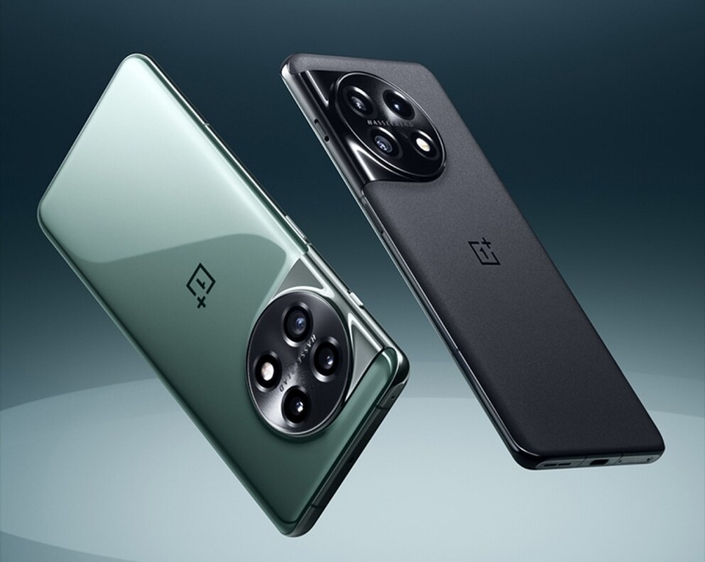 Das Smartphone ist in glänzendem Grün und mattem Schwarz erhältlich.