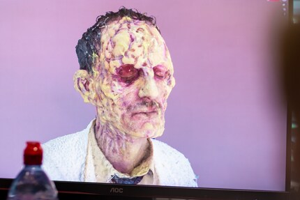 Ecco come appare la scansione di uno zombie del formaggio.