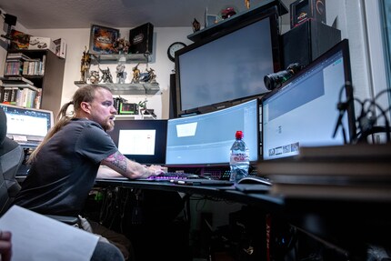 L'ufficio è il luogo di lavoro del supervisore VFX indipendente.