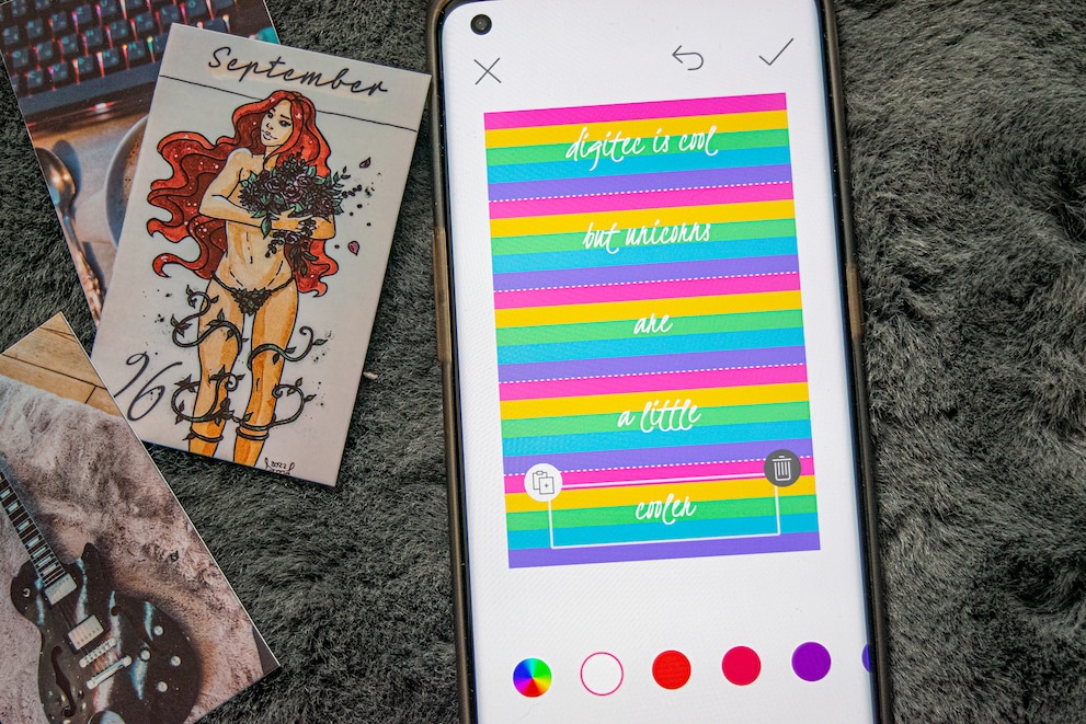 L'app offre molte possibilità, come la creazione di etichette...