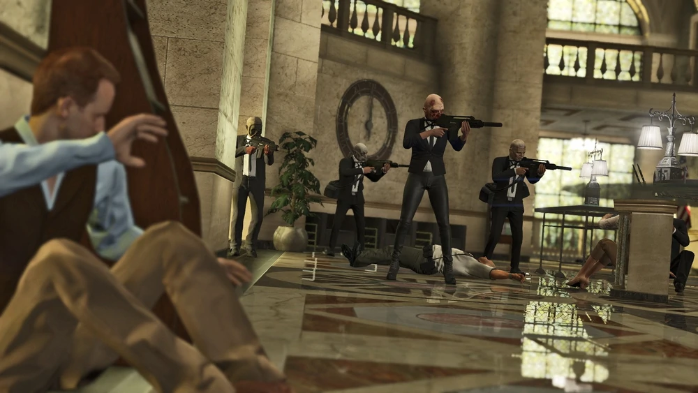 Grâce à la mise à jour « braquages », les joueuses et joueurs de GTA ont pu planifier et exécuter pour la première fois des braquages de banque complexes. Une sacrée étape dans l’histoire des mises à jour du jeu.