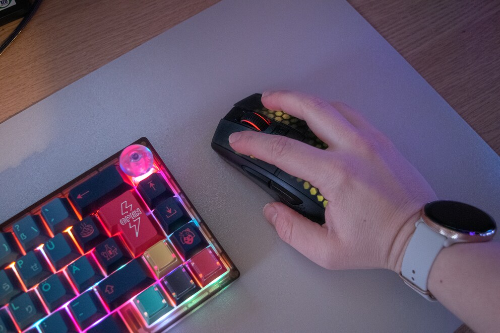 Die Roccat hat eine angenehme Form, auch für kleine Hände.