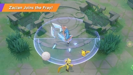 Le nouveau personnage jouable Zacian a un rayon d'attaque assez large.