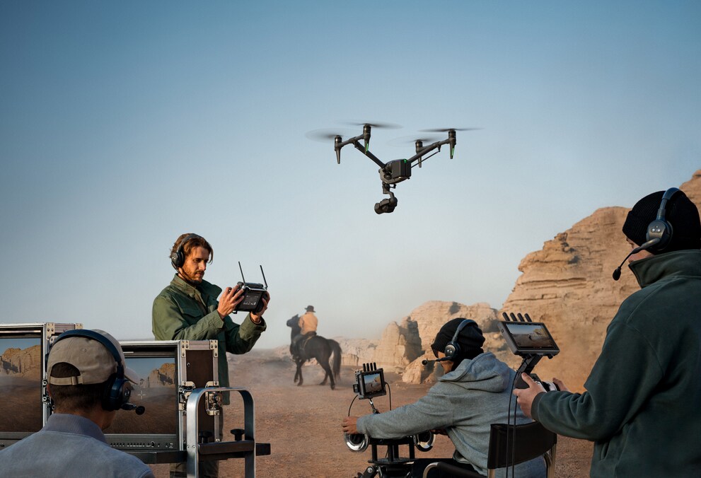 Die DJI Inspire 3 ist unter anderem für Filmproduktionen gedacht.
