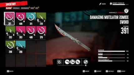 Weapons wear out with use, but can be repaired and modified.