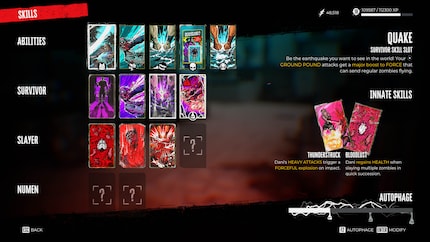 The skill system consists of cards that can be found throughout the world.