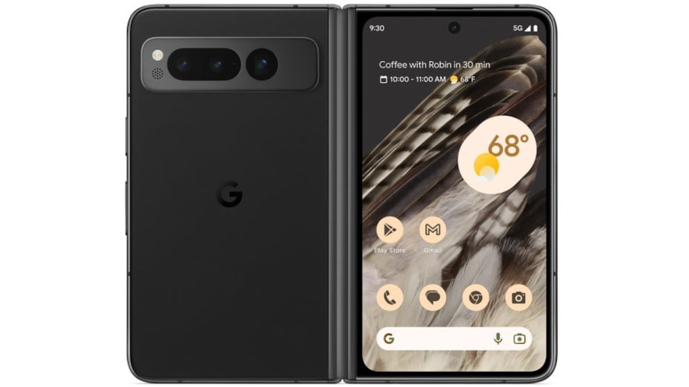 Das aufgeklappte Pixel Fold von außen.