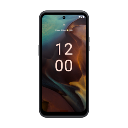 The frame around the display is comparatively wide.