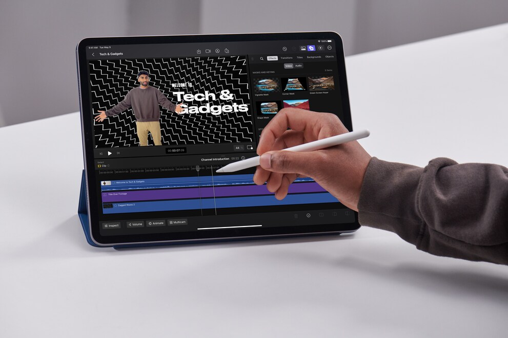 Besonders mit dem Apple Pencil soll die Navigation in der Timeline sehr präzise sein.