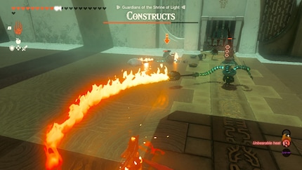 I simpatici «Construct» sono nuovi nemici. Anche loro combattono con armi combinate.