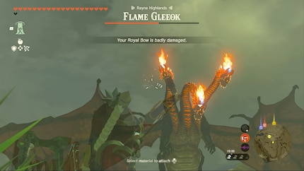 Il drago Gleeok è uno dei nemici più forti del gioco.
