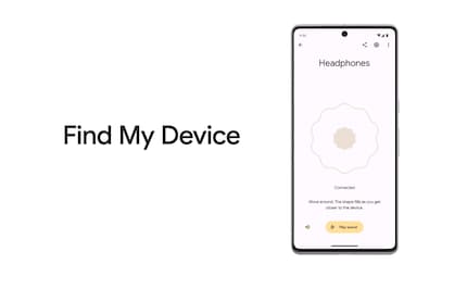 Find My Device helps you search for lost items.