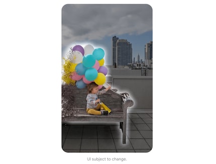 With Google Photos, you can complete cropped balloons and extend the bank to fit.