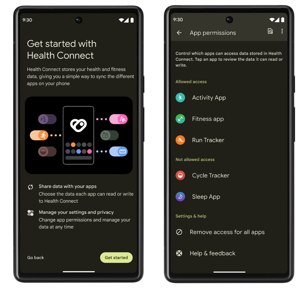 Health Connect wird fester Bestandteil von Android 14.