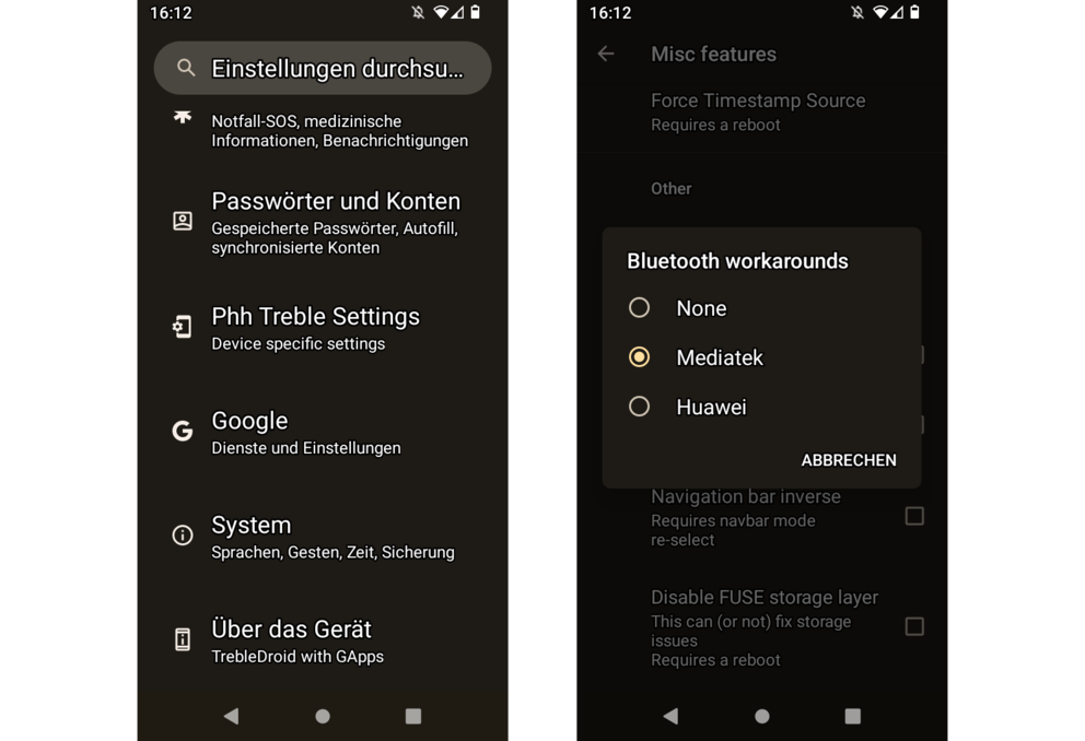Nochmal Glück gehabt – mit dem Mediatek Bluetooth Workaround verschwindet mein Kopfhörerproblem.