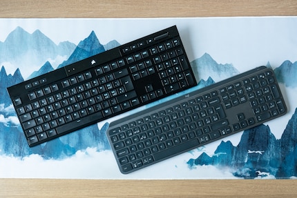 Le Corsair K100 Air (ci-dessus) ne supplantera pas mon chewing-gum Logitech, moins de deux fois moins cher.