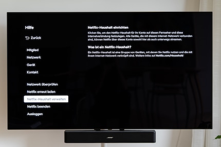 Puoi trovare l'opzione per impostare il tuo nucleo familiare nell'app TV alla voce «Aiuto».