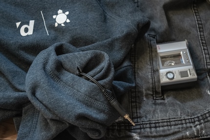 Jeansjacke und digitec-Hoodie sind meine Begleiter.