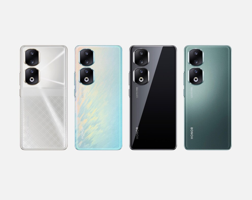 Das Honor 90 Pro kommt in vier Farben.
