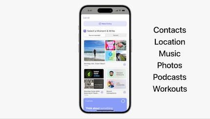 L'app Journal può raccogliere molte cose dall'iPhone.