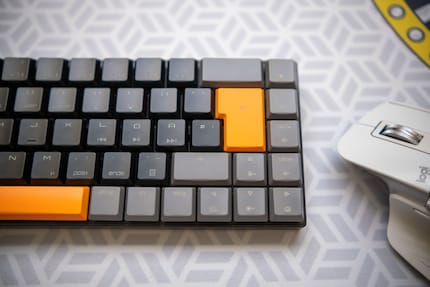 Die Keycaps versprühen Retro-Feeling.