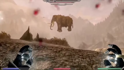 Fliegende Mammuts in «Skyrim» gehören zu den lustigeren Glitches.