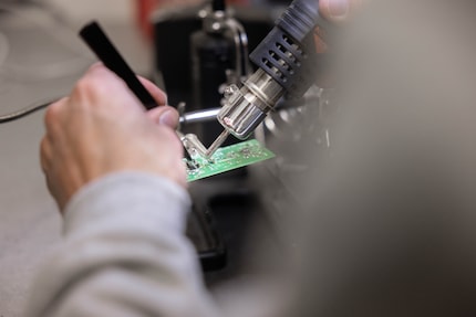 Soldering is used in the event of serious problems.