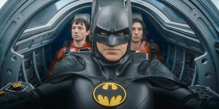 Michael Keaton makes a triumphant return as the Dark Knight in The Flash.