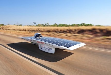 The winning car from Tokai University in Japan in 2009