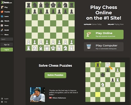 Chess.com ist die grösste Schach-Plattform der Welt.