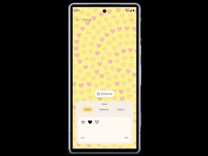 A wallpaper with an emoji pattern.