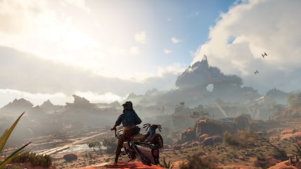 In «Star Wars Outlaws» erwartet dich eine komplett offene Spielwelt.
